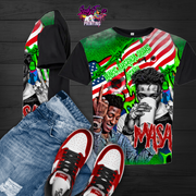 3D All Over Black Out Shirts