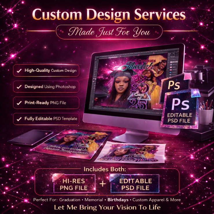 Customized Template Custom Template PSD and PNG File – LadyFace Printing