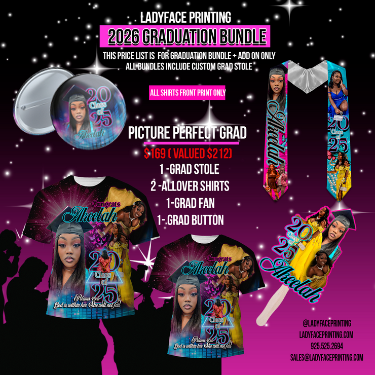 Custom Graduation Bundles| Houston Grad Shirts, Stoles & Accessories ...