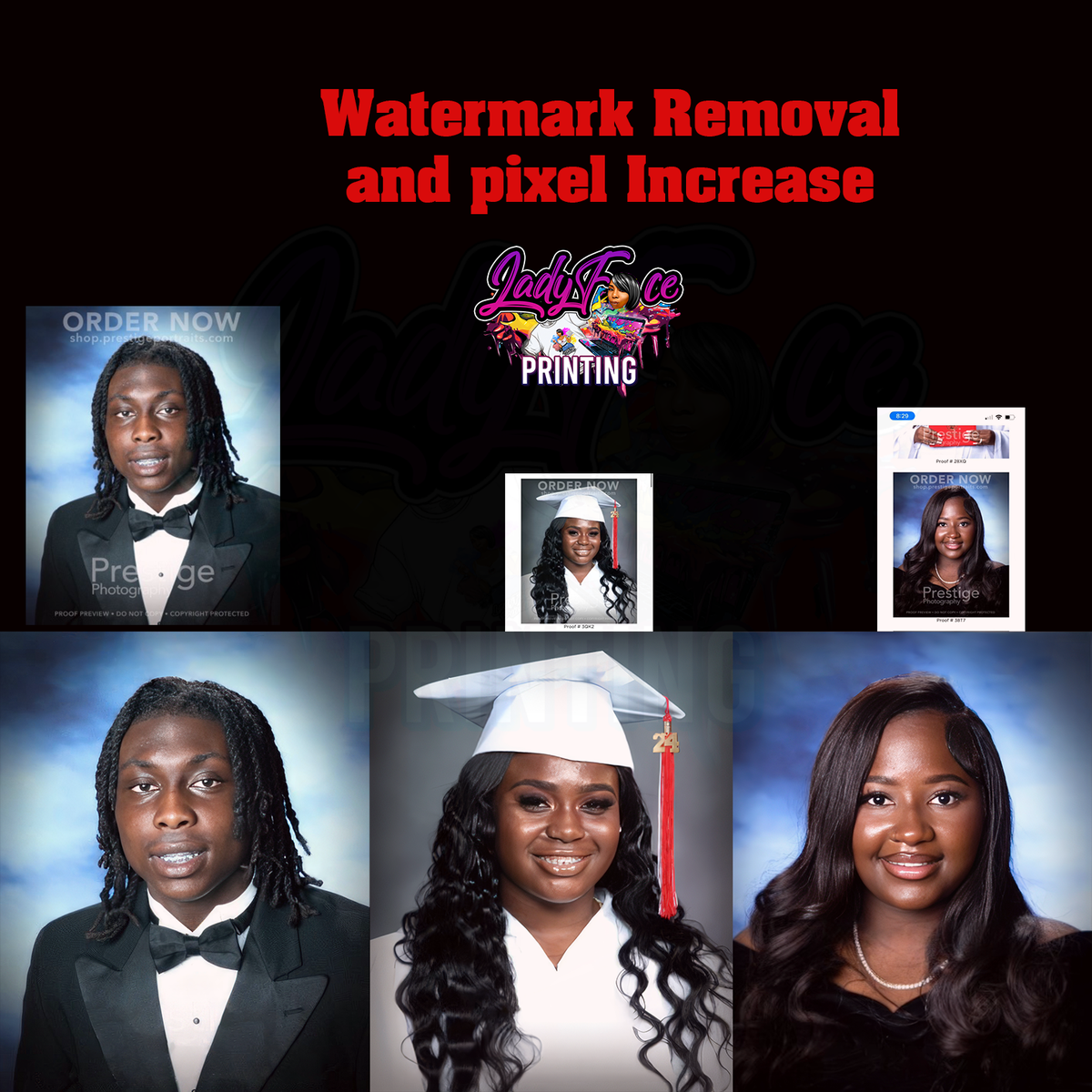 Watermark Lady WaterMark Removal – LadyFace Printing
