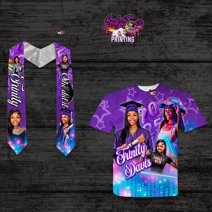 3D Print Shirt & Stole Adult Package