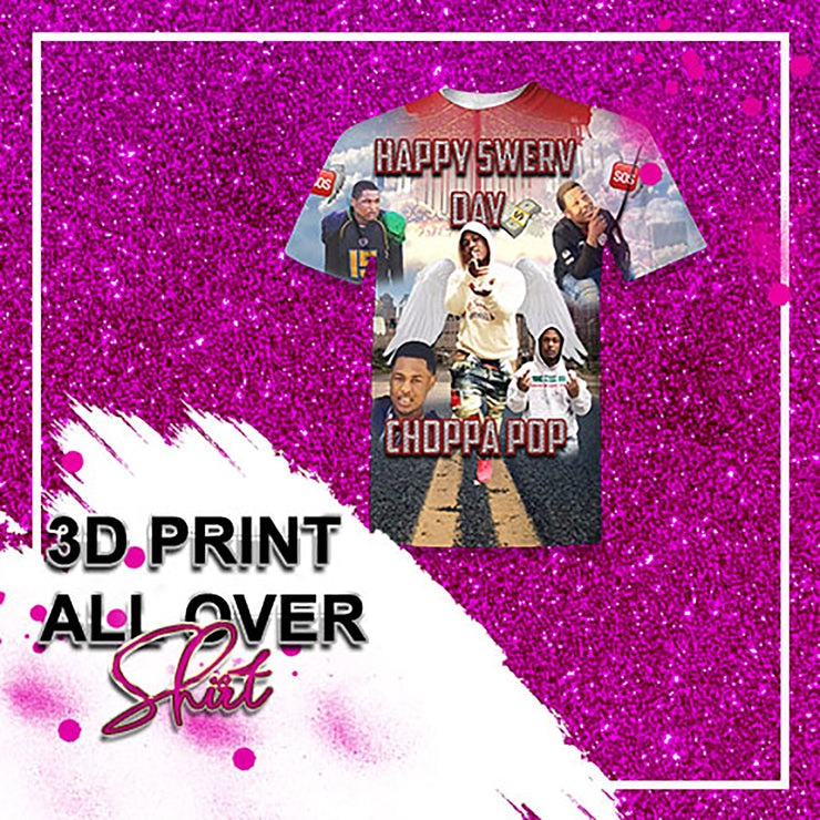 Adult 3D Print All Over Shirt